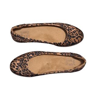 Naturalizer Balletcore Flexy Ballet Flat Stylish Slip On Leopard Print Size 9W